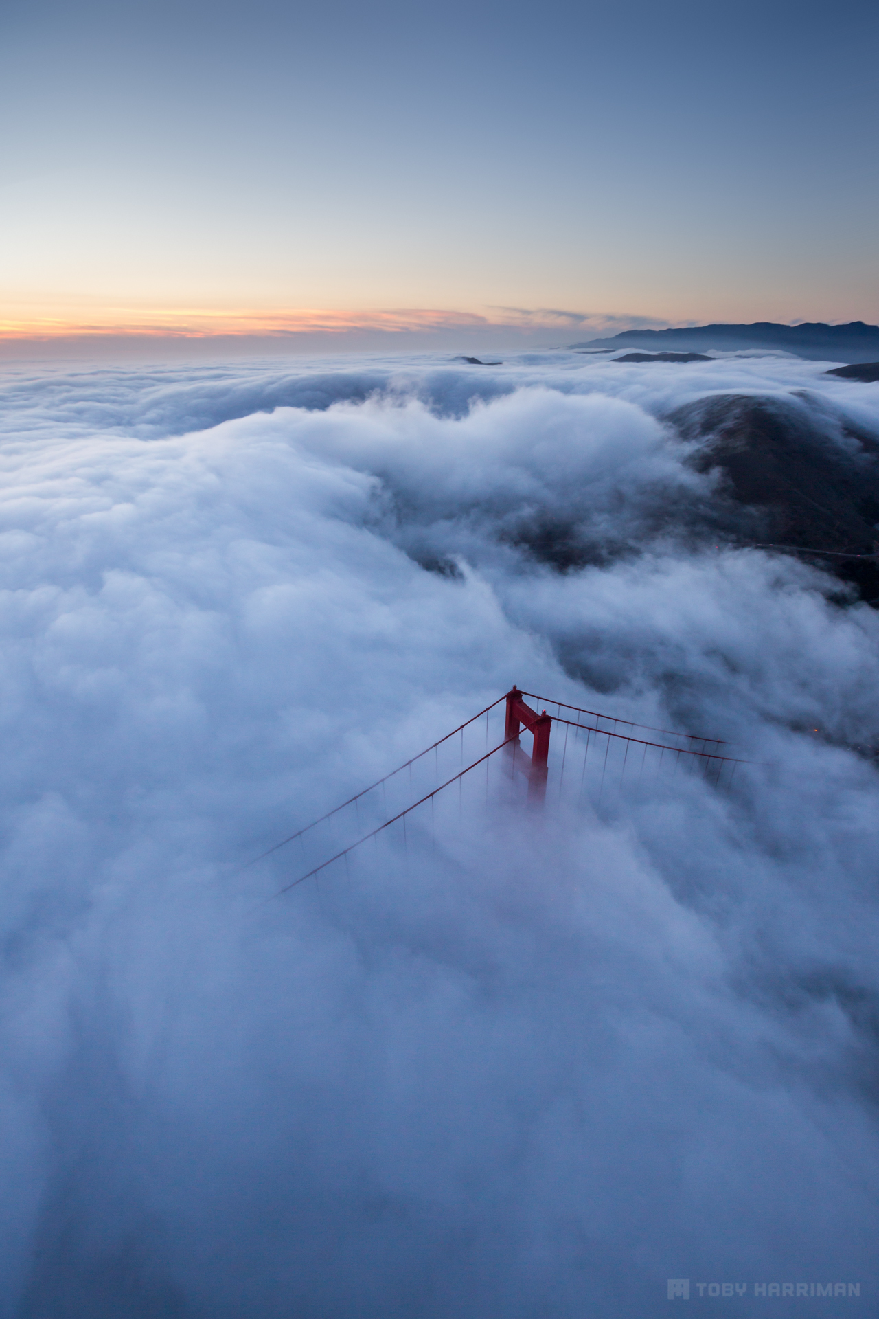 Flying over Golden Gate 3