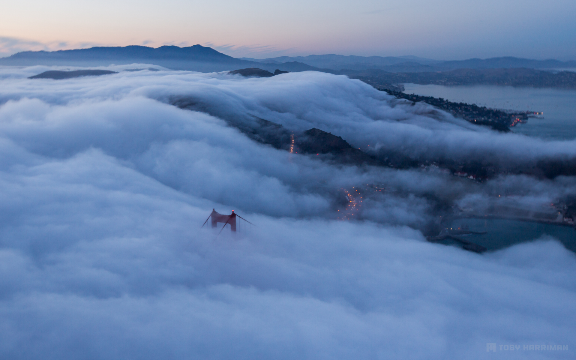 Flying over Golden Gate 4