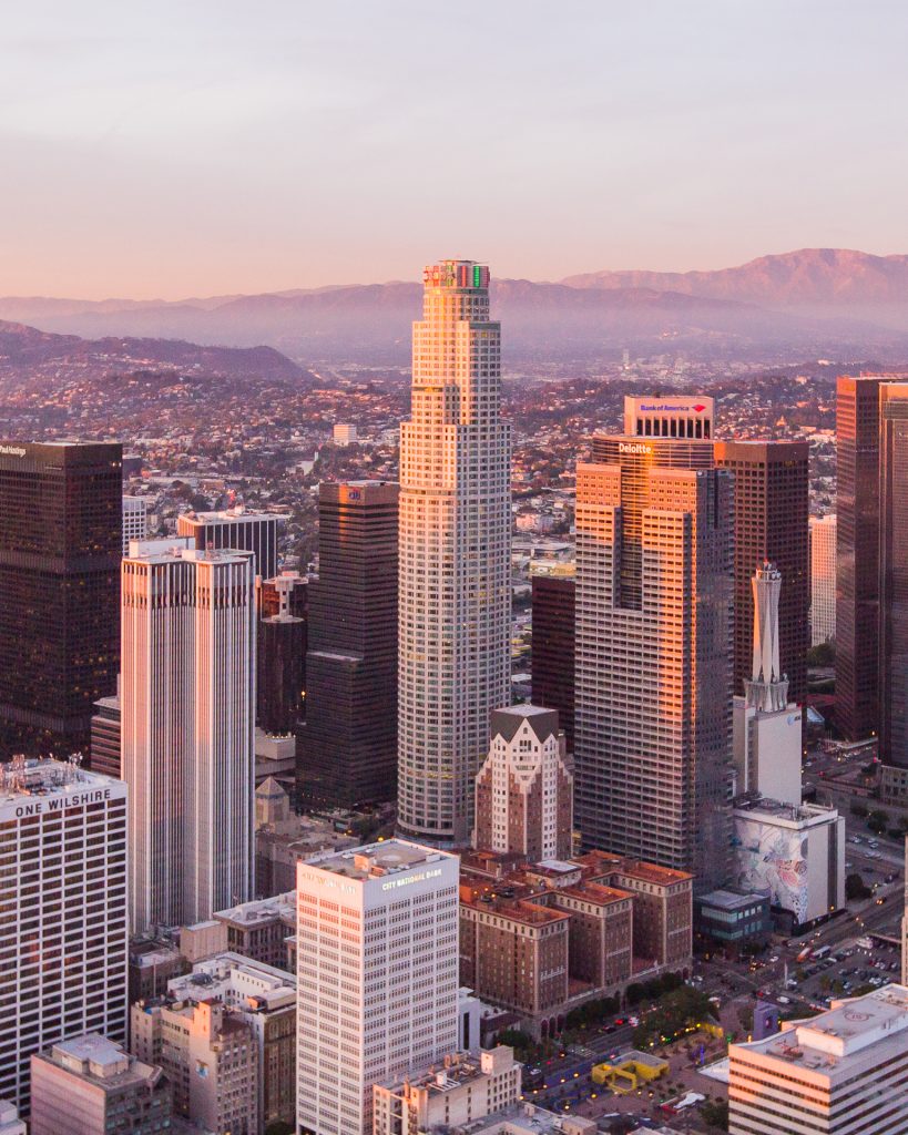 Downtown Los Angeles Aerial Photography US Bank Tower - Toby Harriman