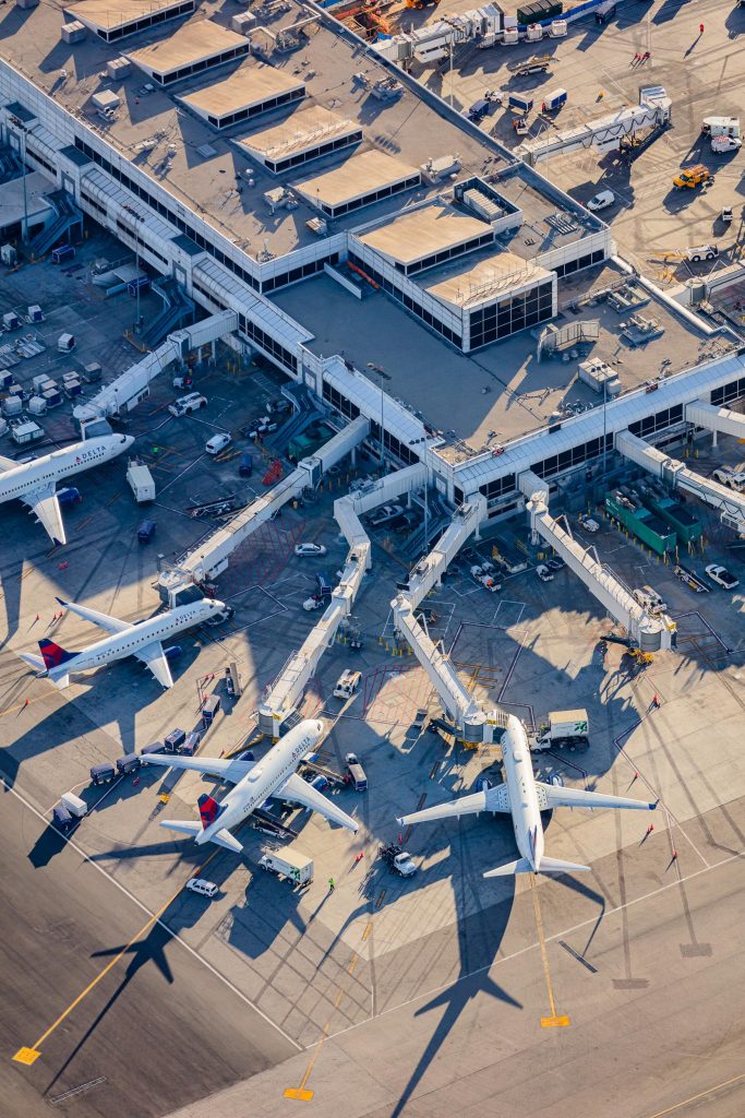 Delta Terminal Los Angeles International Airport LAX Aerial Phot - Toby ...