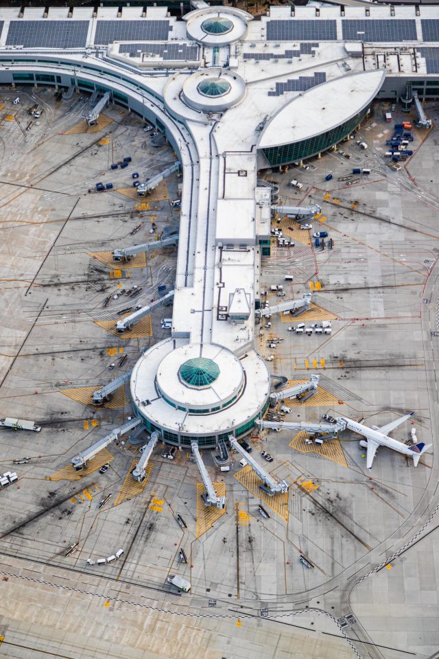 San Diego International Airport United Terminal Aerial - Toby Harriman