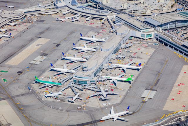 San Francisco International Airport Terminal G Aerial Photo - Toby Harriman