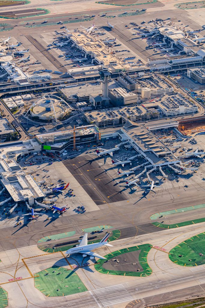 Air France Airbus A380 - Los Angeles International Airport Terminals - Aerial Airport Photography by Toby Harriman - 11