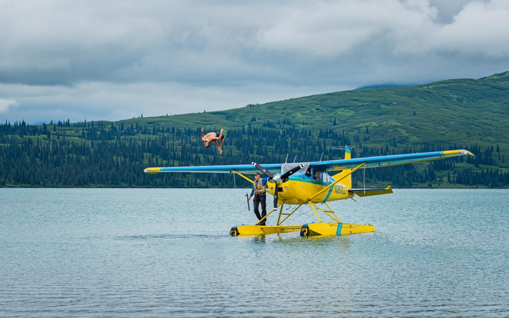 Chelatna Lake Lodge Alaska Skydance Avaition Float Plane Jumping