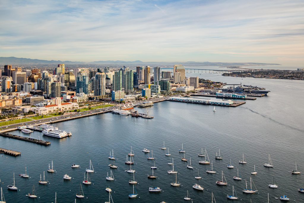 San Diego Skyline 2020 Aerial Photography