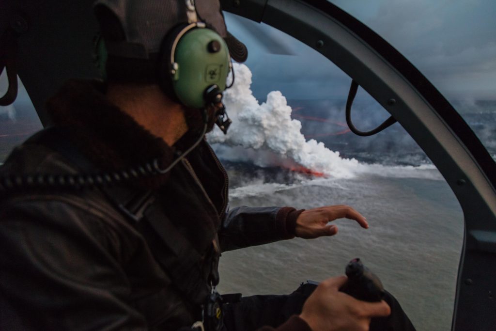 Hawaii Kilauea Volcano Helicopter Pilot