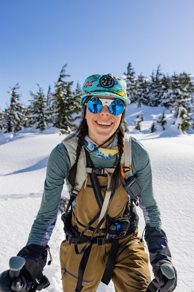 Kelli Spencer Backcountry Skiing Alaska - Alpine Fit Clothing and Base Layers - Toby Harriman Outdoor Lifestyle Photography - 8