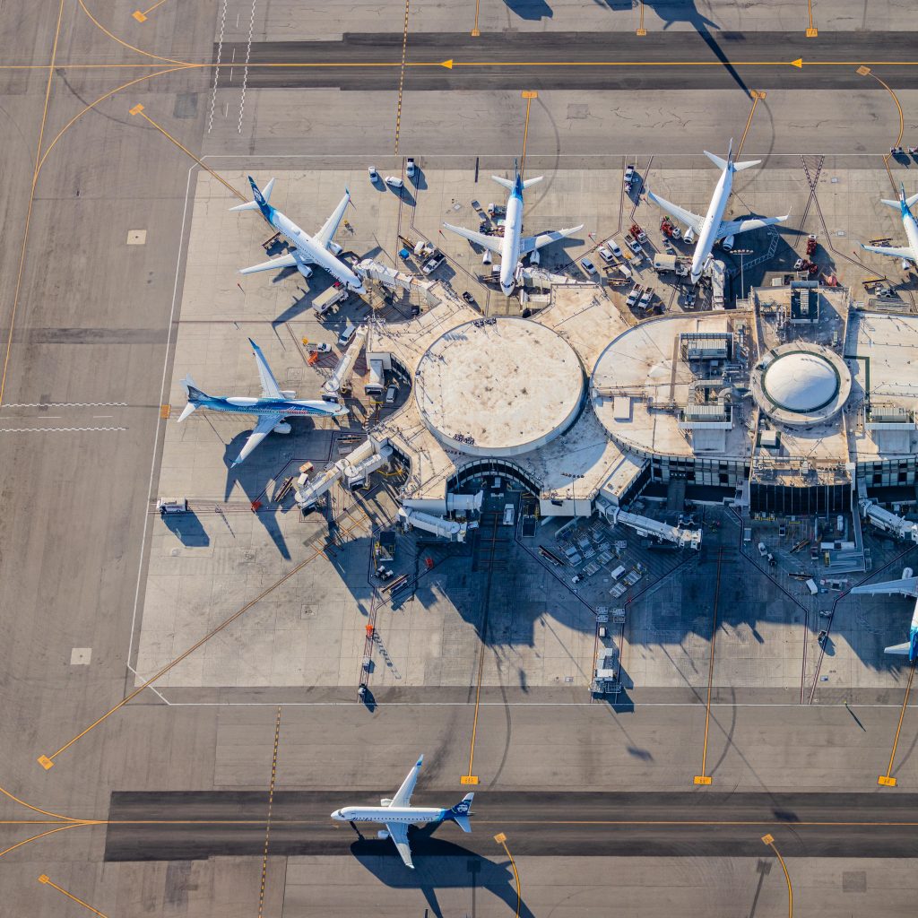 Terminal 6 Los Angeles International Airport LAX Aerial Photogra