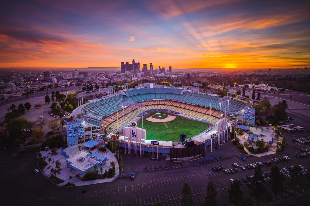 Los Angeles LA Dodgers Aerial Photography