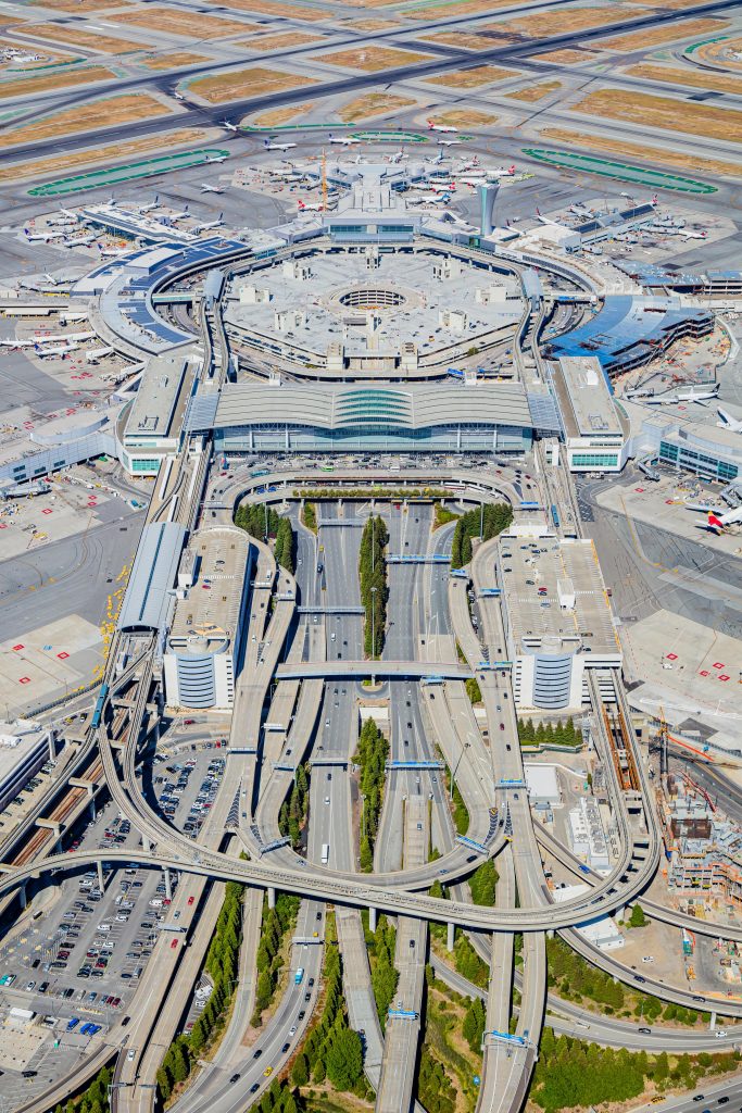 San Francisco International Airport Terminals Aerial Photo