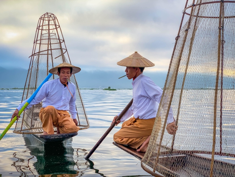The Performing Fisherman of Inle Lake - Myanmar (Burma) Shot on iPhone XS Max - 2
